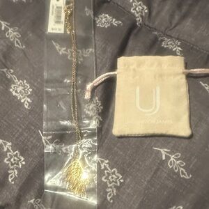 Uncommon James Gold Tassel Necklace with Pouch